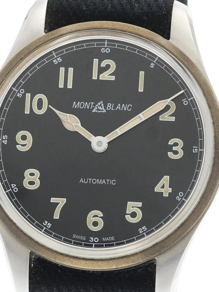 Montblanc 1858 Automatic 117832 Black Dial Automatic Mens Watch937861